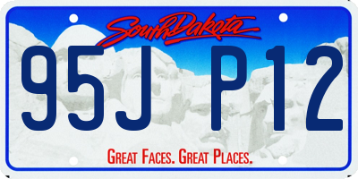SD license plate 95JP12