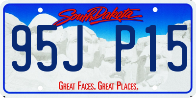 SD license plate 95JP15