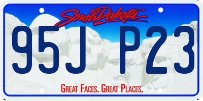 SD license plate 95JP23