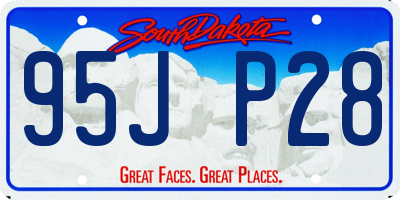 SD license plate 95JP28