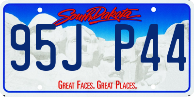 SD license plate 95JP44