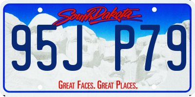 SD license plate 95JP79