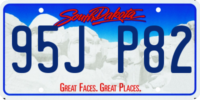 SD license plate 95JP82