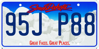 SD license plate 95JP88