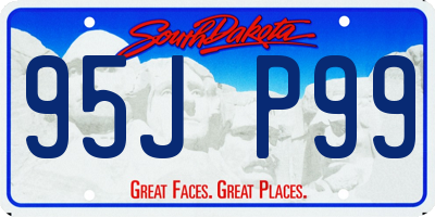 SD license plate 95JP99