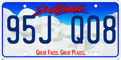 SD license plate 95JQ08