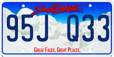 SD license plate 95JQ33