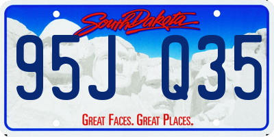 SD license plate 95JQ35