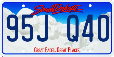 SD license plate 95JQ40