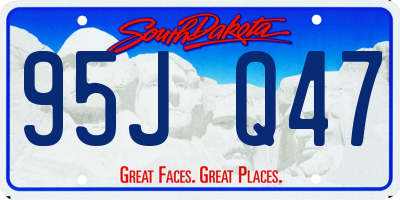 SD license plate 95JQ47