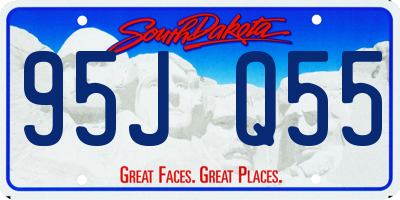 SD license plate 95JQ55