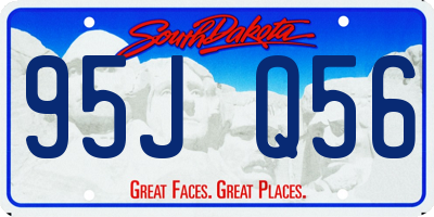 SD license plate 95JQ56