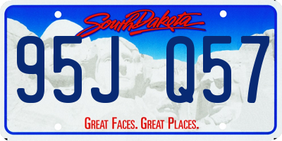 SD license plate 95JQ57