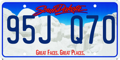 SD license plate 95JQ70