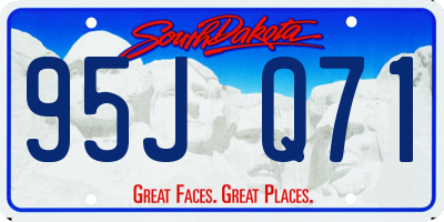 SD license plate 95JQ71