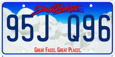 SD license plate 95JQ96