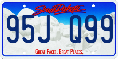 SD license plate 95JQ99
