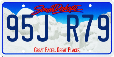SD license plate 95JR79