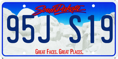 SD license plate 95JS19
