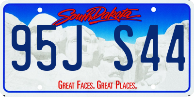 SD license plate 95JS44