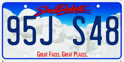 SD license plate 95JS48