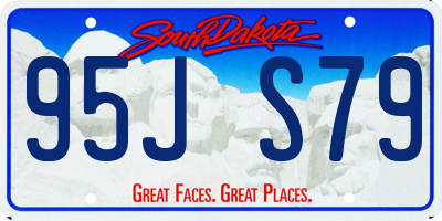 SD license plate 95JS79