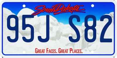 SD license plate 95JS82