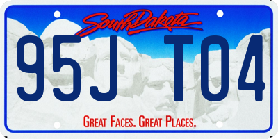 SD license plate 95JT04