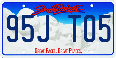 SD license plate 95JT05