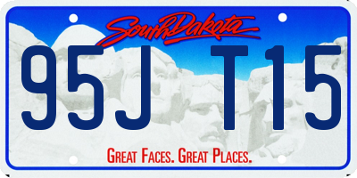 SD license plate 95JT15