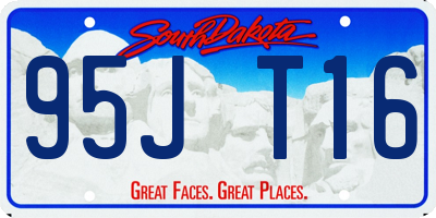 SD license plate 95JT16