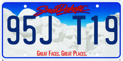 SD license plate 95JT19