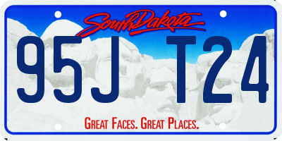 SD license plate 95JT24