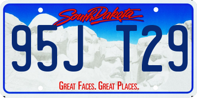 SD license plate 95JT29