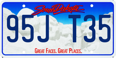 SD license plate 95JT35