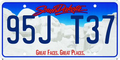 SD license plate 95JT37