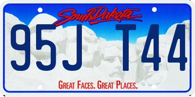SD license plate 95JT44