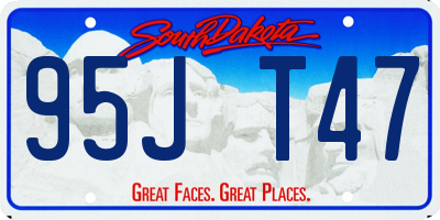 SD license plate 95JT47