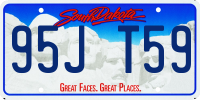 SD license plate 95JT59