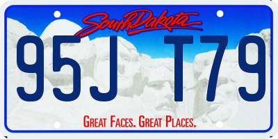 SD license plate 95JT79