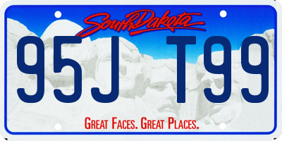 SD license plate 95JT99