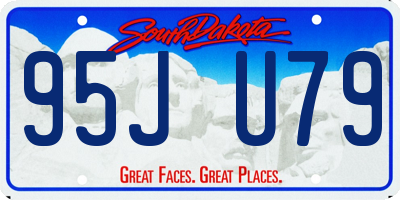 SD license plate 95JU79