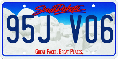 SD license plate 95JV06