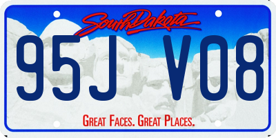 SD license plate 95JV08