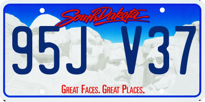 SD license plate 95JV37