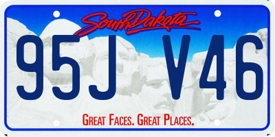 SD license plate 95JV46