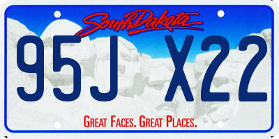 SD license plate 95JX22