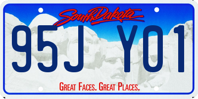 SD license plate 95JY01