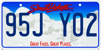 SD license plate 95JY02