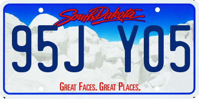 SD license plate 95JY05